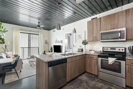 Create magic in this contemporary kitchen with all the necessary amenities.
