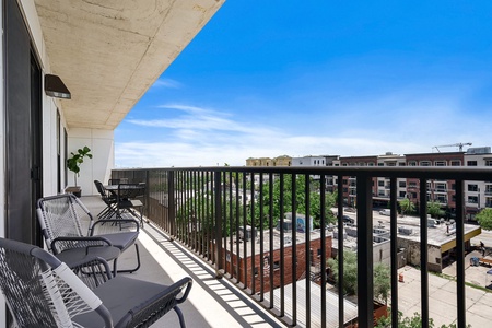 Cherish the urban views from your private balcony.