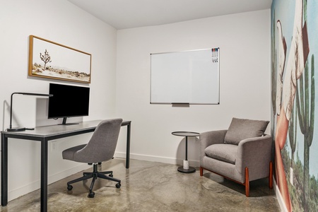 Designed with the remote professional in mind: a generous office area right inside your apartment.