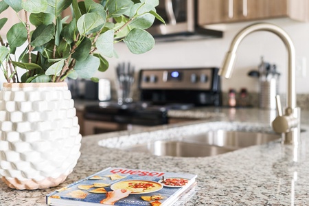 Make memorable meals in this well-appointed kitchen with modern amenities.