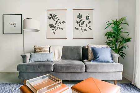 Relax and immerse yourself in this chic, contemporary living space.