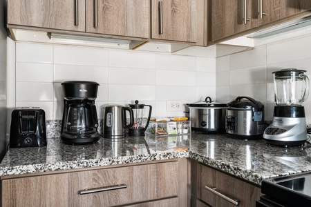 Make memorable meals in this well-appointed kitchen with modern amenities.