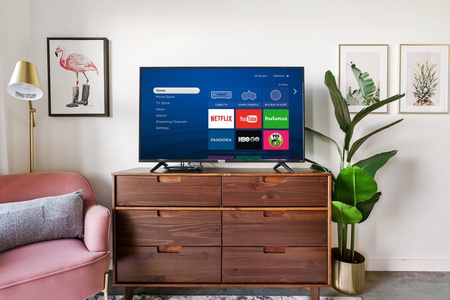 Binge-watch your preferred shows with the smart TV and sound system for streaming.