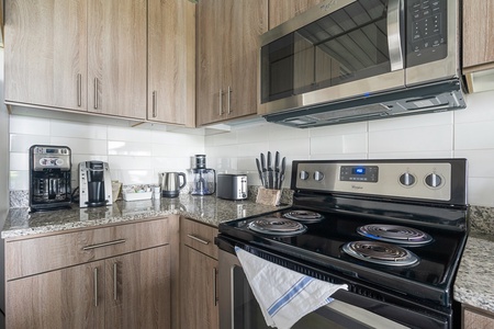 Make memorable meals in this well-appointed kitchen with modern amenities.
