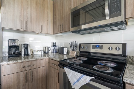 Make memorable meals in this well-appointed kitchen with modern amenities.