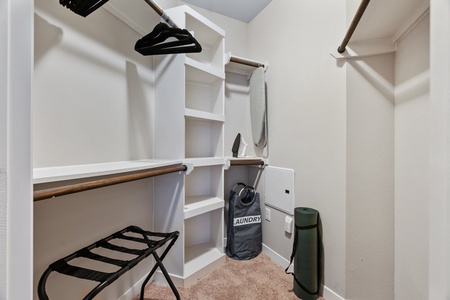 Relax and stay organized with the spacious walk-in closet.