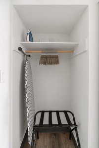 Keep your belongings organized with the thoughtfully designed closet space.