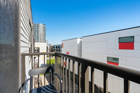 Embrace the urban views from your private balcony.