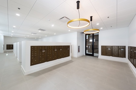 The mail and package room