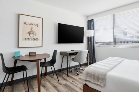 A dedicated deskspace perfect for remote work.