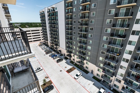 Delight in city views from your private balcony.