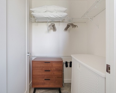 Unpack and stay organized with the walk-in closet in each bedroom.