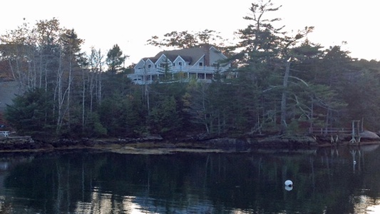 Cove Point House exterior from water