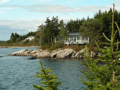 Cedarbush Cabin Exterior from the water