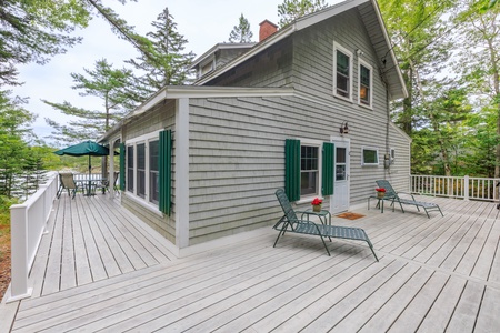 Water's Edge exterior and deck