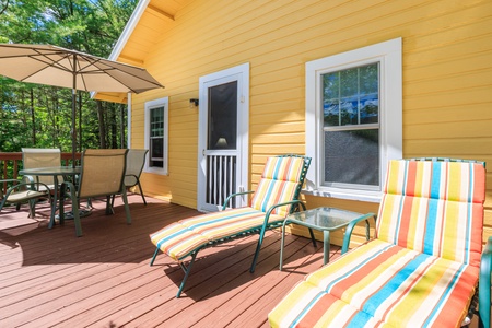 Deck and sitting area