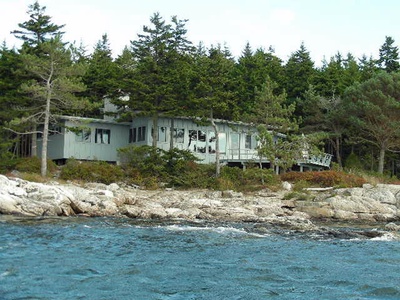 Cedarbush Cabin Exterior from the water