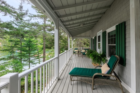 Covered Porch and seating