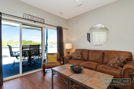 Living Room with Lake Views