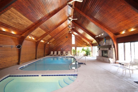 The indoor pool.