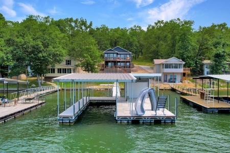 The Dock- open slide for your boat rental!
