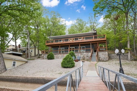 View of the back side of the house from the dock