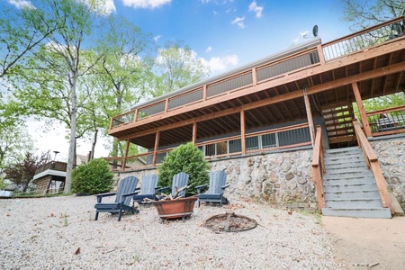 Fire pit and seating area