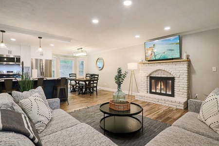 Upstairs living room space