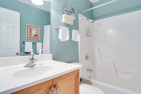 Guest Bathroom off the livingroom