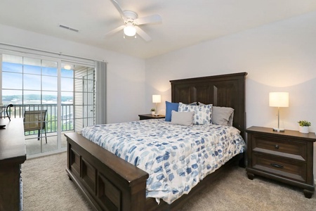 Master Bedroom. With private attached bathroom. Lakeside bedroom