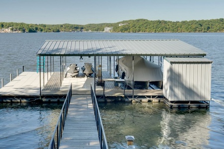 Dock with Swim platform! *You are welcome to tie up along the side of the dock.*