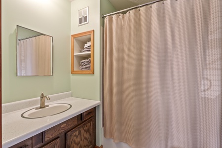Refresh in your private bathroom with crisp linens, soothing colors, and thoughtful touches that make mornings feel effortless.