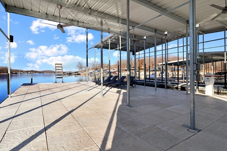 Large Dock Area with Swimming Ladder
