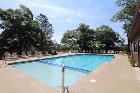 The outdoor pool.