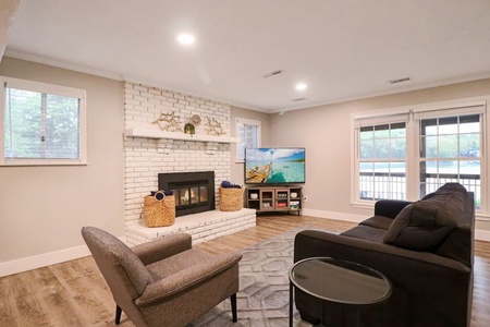 Downstairs Living room with sofa bed