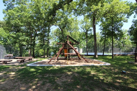 The playground located on the complex grounds.