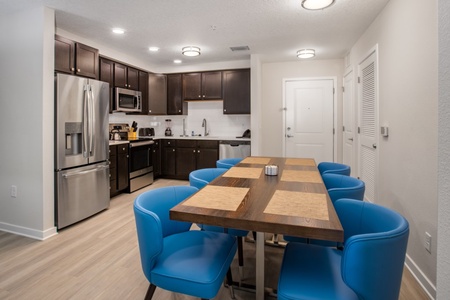 Dining Table and Open Kitchen