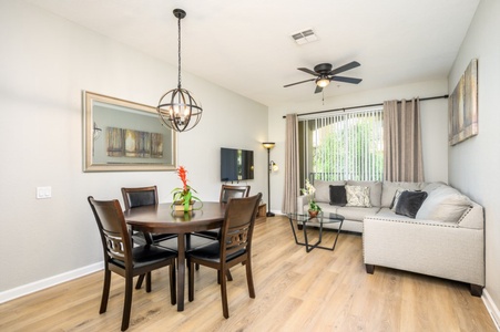 Dining Table and Living Room