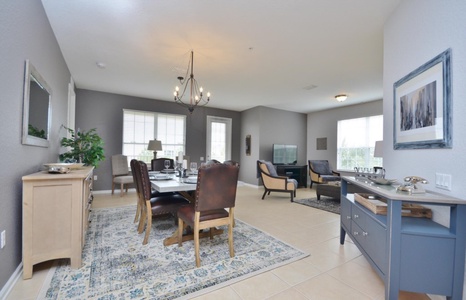 Dining Table and Living Room