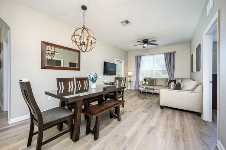 Dining Table and Living Room