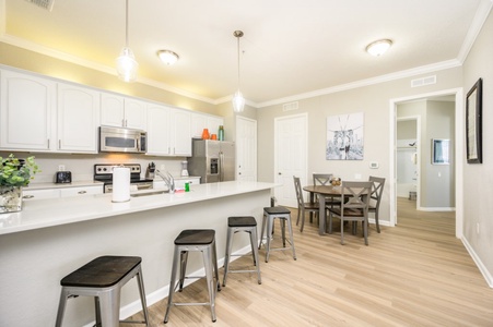 Breakfast Bar and Dining Table