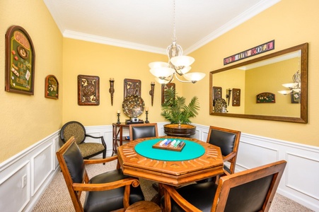 Den with Gaming Table