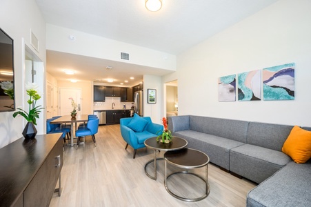 Living Room and Open Kitchen