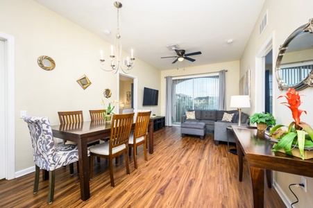 Dining Table and Living Room