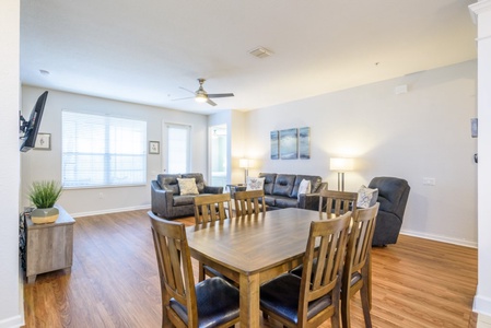 Dining Table and Living Room