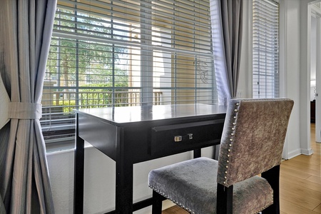 Computer/writing desk with a view