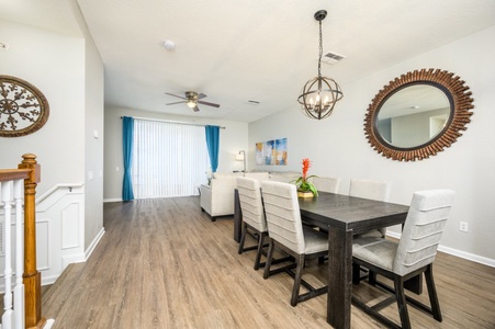 Dining Table and Living Room