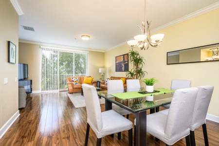 Dining Table and Living Room