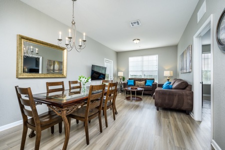 Dining Table and Living Room