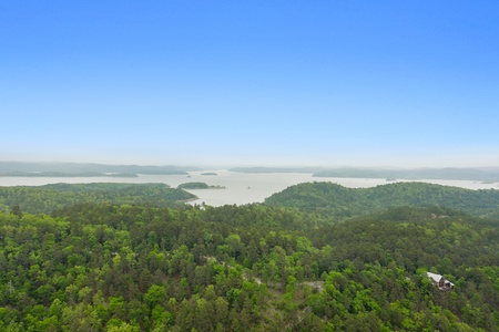 Aerial view of Broken Bow Lake
